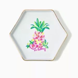 NWT Lilly Pulitzer Hexagon Pineapple Trinket Dish